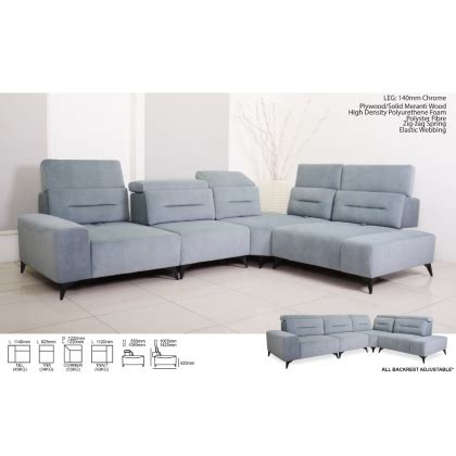 LISBON - Sectional Fabric Sofa