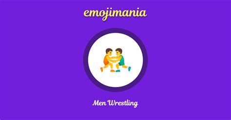 🤼‍♂️ Men Wrestling emoji Copy & Paste - Emojimania