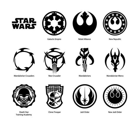 Képtalálat a következőre: „star wars logos & emblems” | Star wars symbols, Star wars tattoo ...