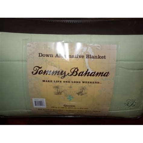 Amazon.com - Tommy Bahama Down Alternative Blanket - Queen Size 100 in ...