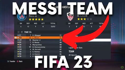 What team is Messi on FIFA 23 - Lionel Messi in FIFA 2023 - YouTube