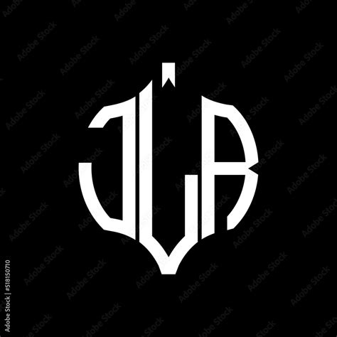 JLR letter logo. JLR best black background vector image. JLR Monogram logo design for ...