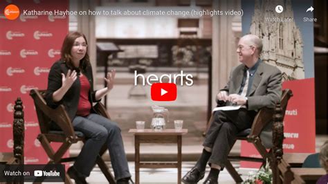 Katharine Hayhoe & George Marshall: how to talk about climate change (highlights video ...