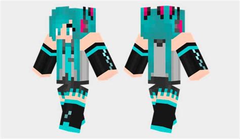 Hatsune Miku Skin for Minecraft | 24hMinecraft.com