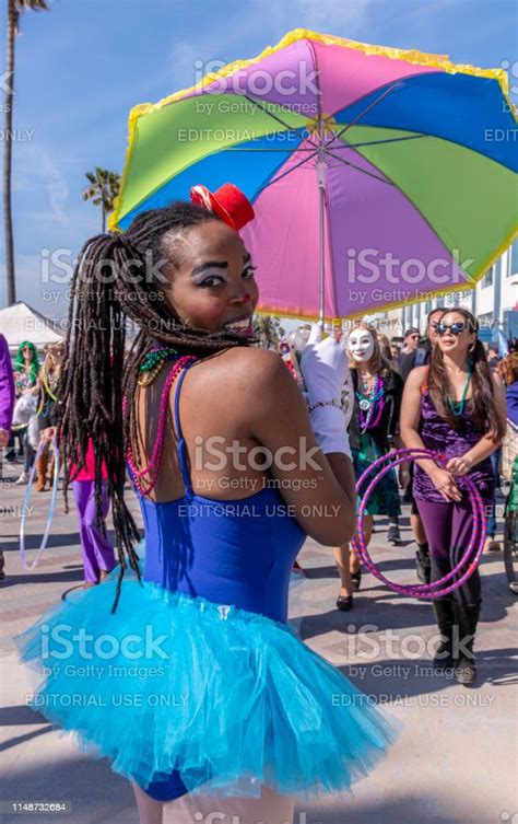 Venice Beach Mardi Gras Stock Photo - Download Image Now - Art, Arts Culture and Entertainment ...