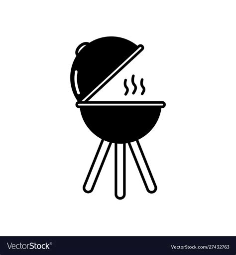 Black and white tool bbq Royalty Free Vector Image