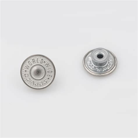 Jeans Buttons: Jeans Button, Movable Shank, 17mm, Tin Oxide