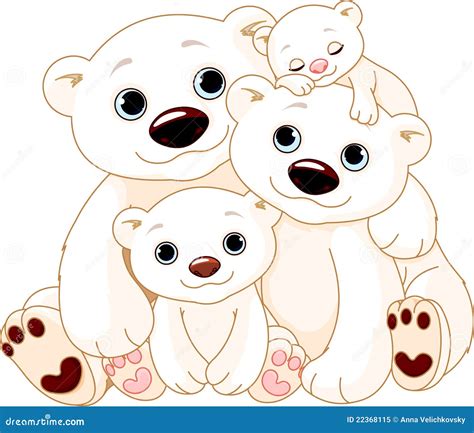 Polar Bear Family Svg