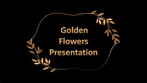 PPT of Golden Flowers Presentation.pptx | WPS Free Templates