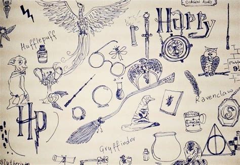 HodgePodge: Harry Potter Doodle | Harry potter tegn, Harry potter, Tegn