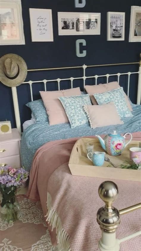 Hague Blue bedroom with Pastels [Video] | Bedroom interior, Farrow and ball bedroom, Master ...