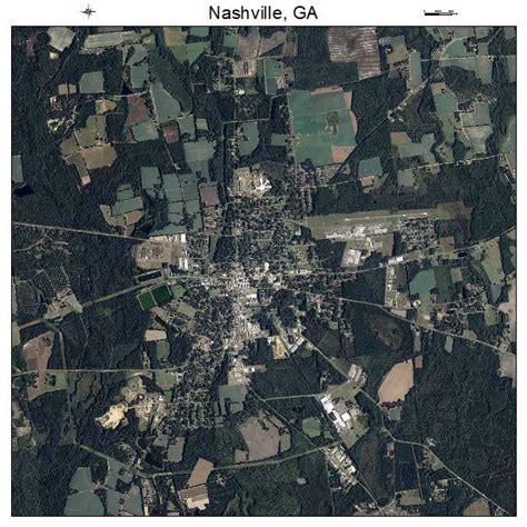 Aerial Photography Map of Nashville, GA Georgia