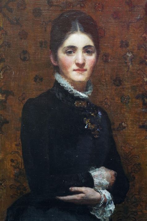 Frederick Samuel Beaumont - Portrait of a Lady - British Victorian art female portrait oil ...