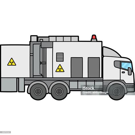 Xray Truck Vehicle Cartoon Colored Clipart Stock Illustration ...