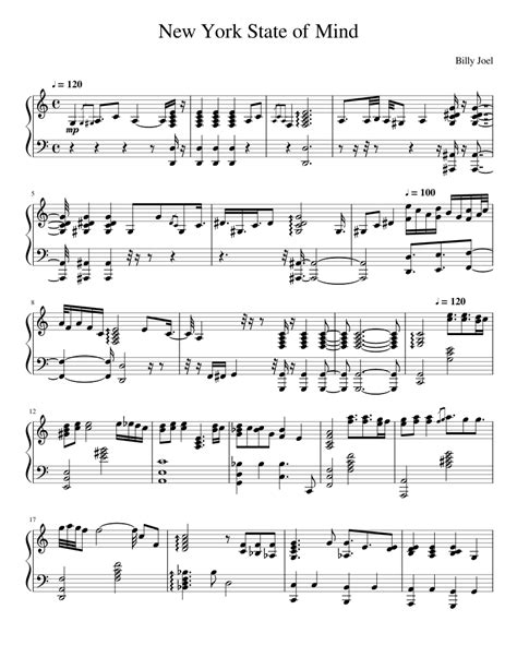 New York State of Mind Sheet music for Piano (Solo) | Musescore.com