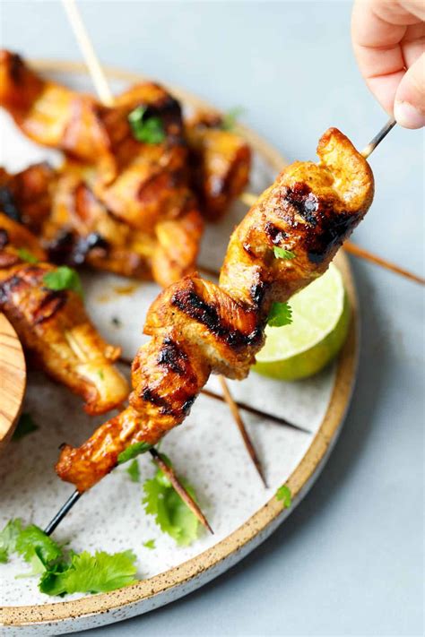 Chicken Satay Skewers - Cooking LSL