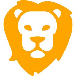 Orange lion icon - Free orange animal icons