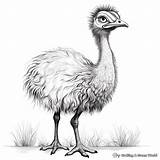 Emu Coloring Pages  Free & Printable sketch template