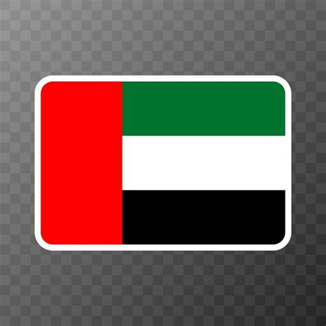 United Arab Emirates flag, official colors and proportion. Vector ...