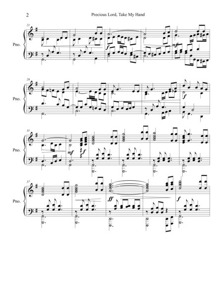 Precious Lord, Take My Hand - Piano Solo - Digital Sheet Music | Sheet Music Plus