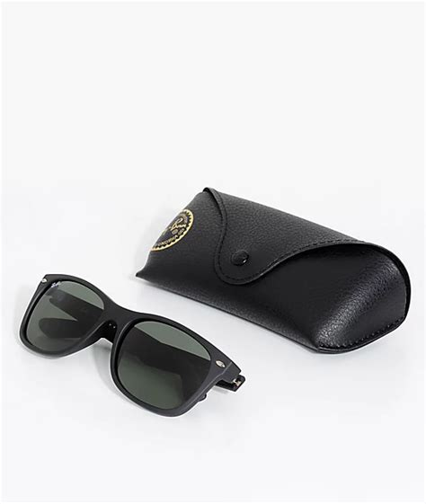 Ray-Ban New Wayfarer Classic Matte Black Sunglasses | Zumiez