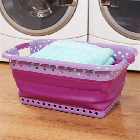 Easy to Store Large Plastic Collapsible Laundry Basket - Walmart.com - Walmart.com