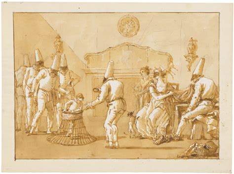 Three rare examples of Tiepolo's Punchinello drawings | Christie's