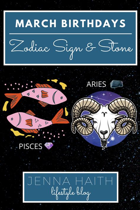 March Birthdays: Zodiac Sign and Stone » Jenna Haith Lifestyle