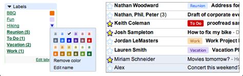 Gmail Colored Labels