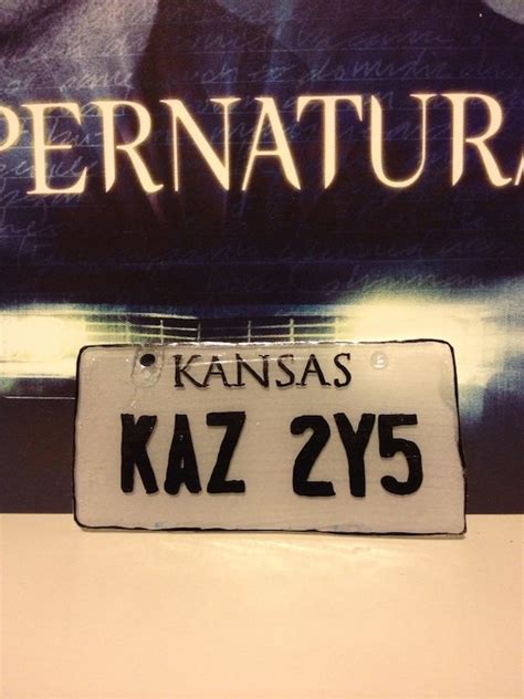 Supernatural Impala License Plate Necklace by HothBoutique on Etsy