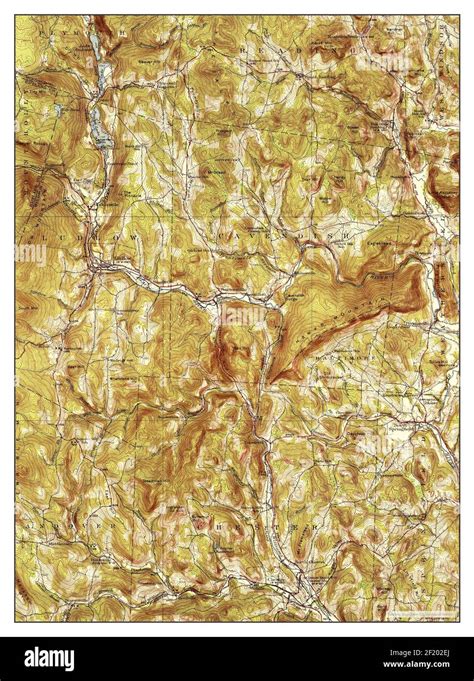 Ludlow, Vermont, map 1932, 1:62500, United States of America by Timeless Maps, data U.S ...