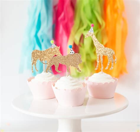 Party Animal Cupcake Toppers Party Animal Birthday Party Animal Party ...