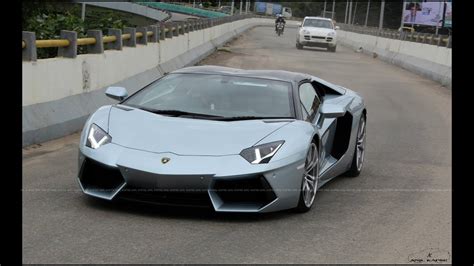 Lamborghini Aventador Roadster in Bangalore, first in India - YouTube