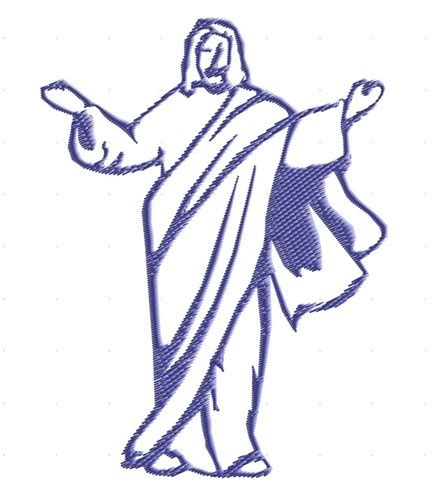 Jesus Outline Drawing at PaintingValley.com | Explore collection of ...