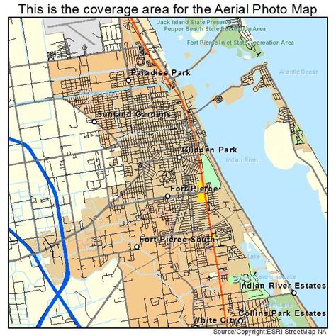 Aerial Photography Map of Fort Pierce, FL Florida