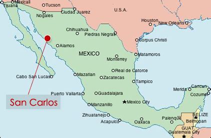 San Carlos Bay Mexico Map - Sela Wynnie