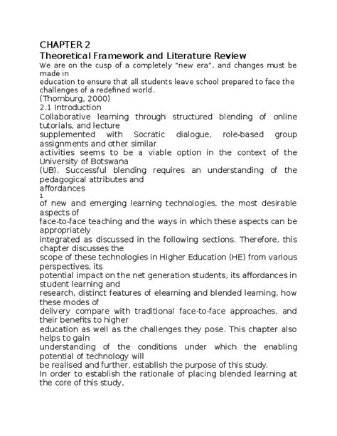 What Is Theoretical Framework In Literature Review | Webframes.org