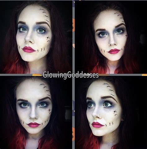 Wearable Sally Halloween makeup from the nightmare before Christmas ...