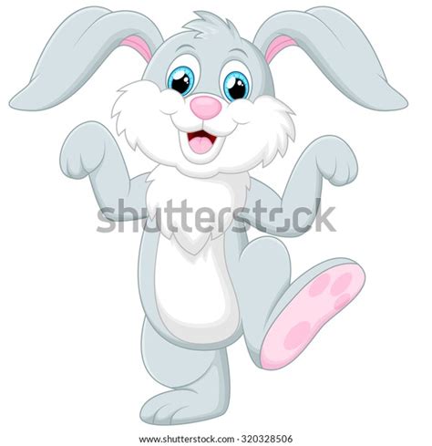 Happy Rabbit Cartoon Stock Vector (Royalty Free) 320328506