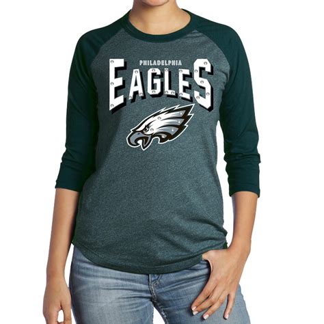 Women's Midnight Green Philadelphia Eagles Huddle Up Three-Quarter ...