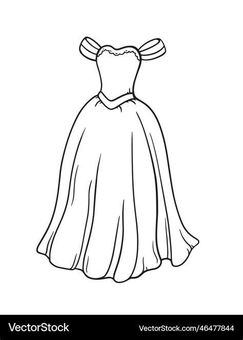 Princess Dress Template Design Coloring Page | lupon.gov.ph