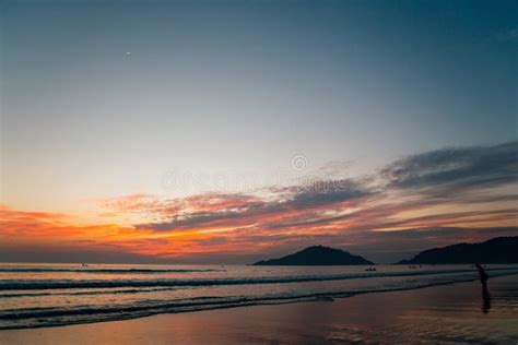 Palolem Beach Sunset in Goa, India Stock Photo - Image of background ...