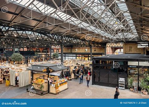 Shops in Old Spitalfields Market in London Editorial Stock Image ...