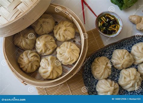 Momos Traditional Food Of Nepal. Stock Photography | CartoonDealer.com ...