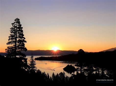 Emerald Bay Sunrise - California - Utah Hiking Beauty