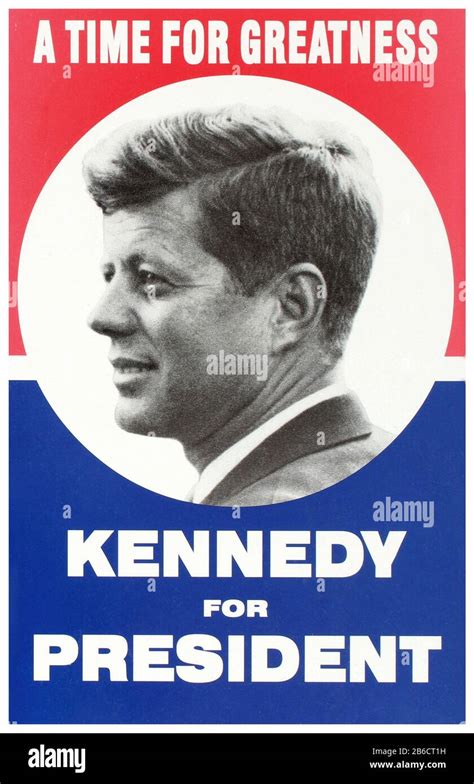 Vintage 1960 jfk campaign poster hi-res stock photography and images - Alamy