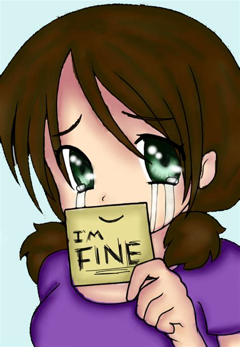 I'm Fine Anime Girl by MythicalPrancer on DeviantArt