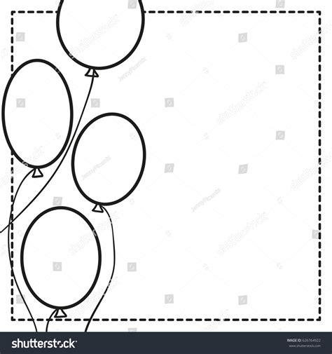 Black White Vector Border Birthday Party: เวกเตอร์สต็อก (ปลอดค่าลิขสิทธิ์) 626764922 | Shutterstock