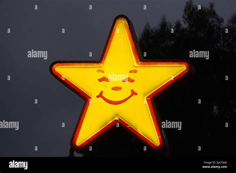 A Carl's Jr star logo sign is seen at the fast food restaurant, Friday, May 20, 2022, in Los ...