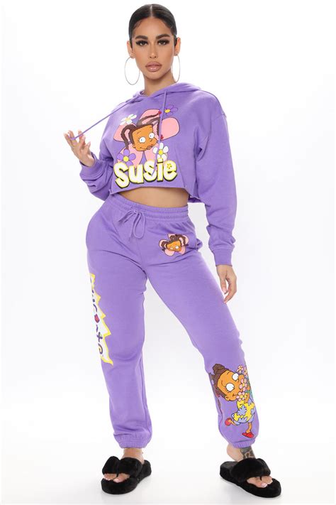 Daisy Days Susie Carmichael Cropped Hoodie - Purple | Fashion Nova ...